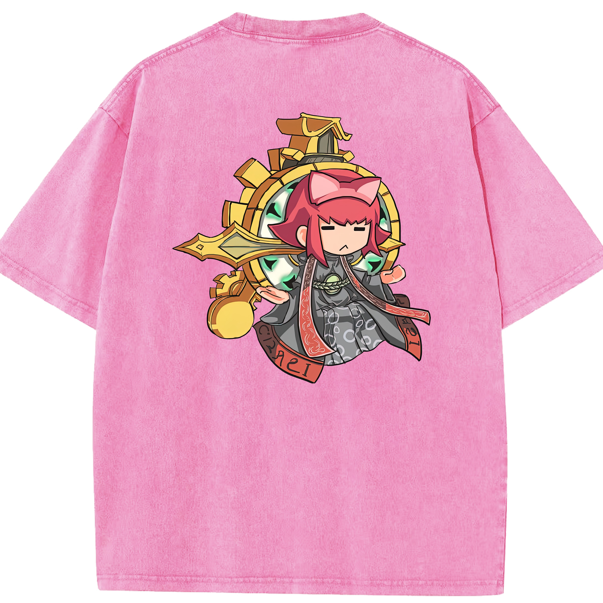 リーグ・オブ・レジェンド League of Legends LOL 綿100% ヴィンテージ風 半袖Tシャツ（背面プリント）